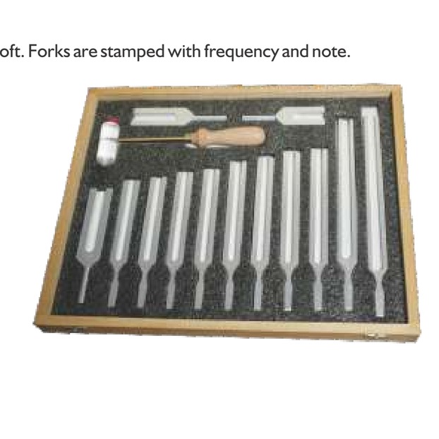 Tuning Fork Aluminium Light Weight (Set of 13)
