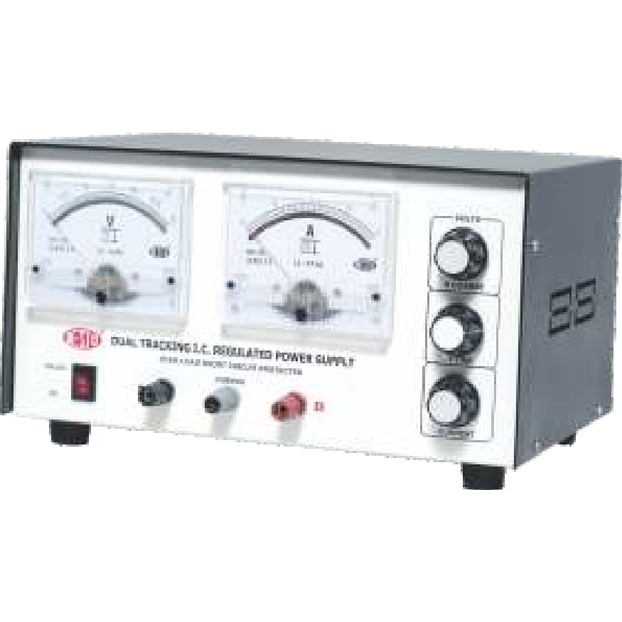 Dual Tracking IC Regulated Power Supply with Two Analog Meters